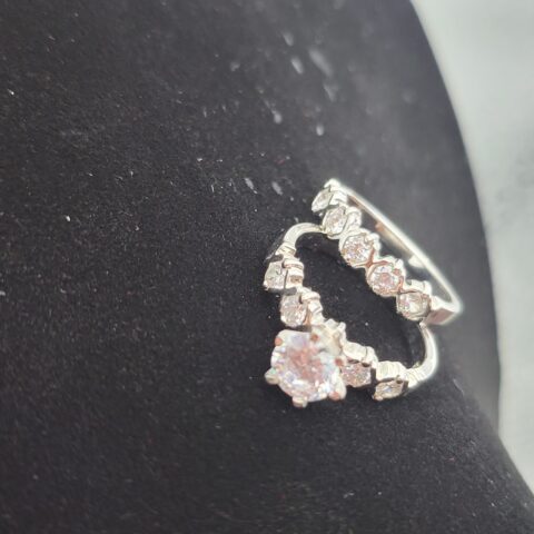 Sterling Silver Wedding Set  Size 7